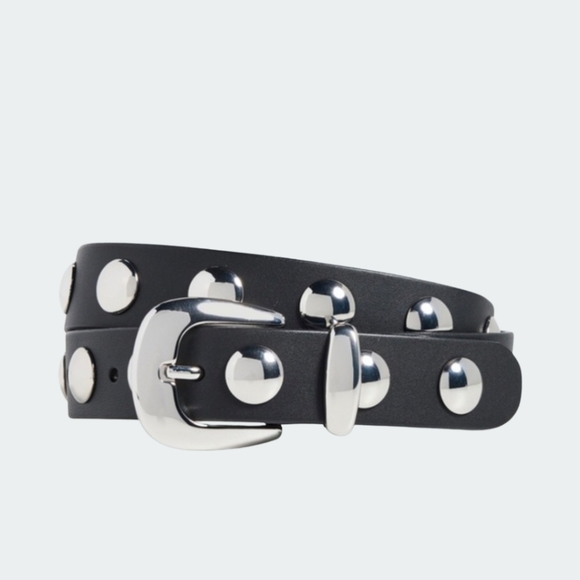 Madewell Accessories - Madewell Studded Western Belt in Leather